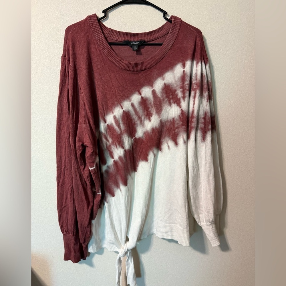 Simply Vera Vera Wang Maroon Sweater
